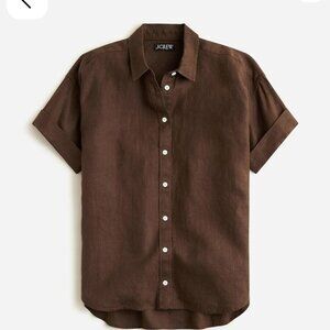 J. CREW Linen Shirt Baird McNutt Size S